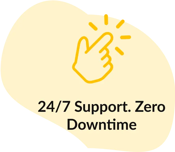 24/7 Support. Zero Downtime